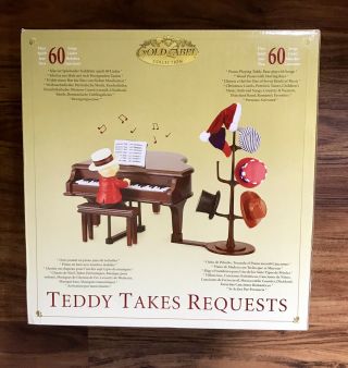 Teddy Takes Requests Animated 60 Songs Mr Christmas Gold Label Music Box