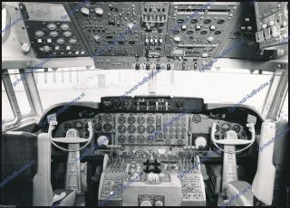 Klm Lockheed L - 188 Electra Ph - Llc Cockpit Sharp Klm Stamped Period Photo 17x24cm