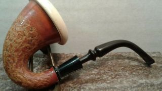 Calabash Rough Cut Gourd Meerschaum Bowl Sherlock Holmes Pipe