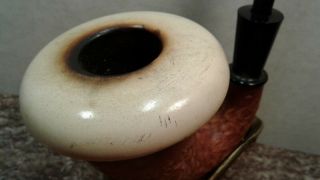 Calabash Rough Cut Gourd Meerschaum Bowl Sherlock Holmes Pipe 4