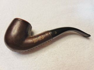 Sasieni Made In France Limited Edition Leather Wrapped Bent Pipe