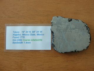 Toluca Mexico Iron meteorite coarse octahedrite 790 gram 4