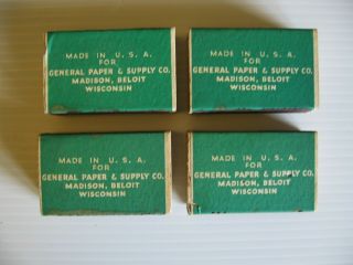 Vintage Dolly Madison Safety Matches Wood Stick NOS 4 Full Boxes Madison,  WI 3