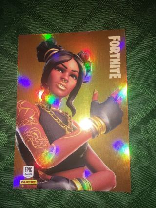 Panini 2019 Fortnite Series 1 Card Foil Legendary Outfit / 300 Luxe Halo