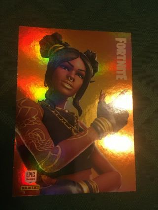 Panini 2019 FORTNITE Series 1 card FOIL Legendary Outfit / 300 Luxe Halo 3