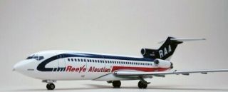 Western Ca 25b2 Reeve Aleutian Airways B727 - 22c N832rv Diecast 1/200 Jet Model