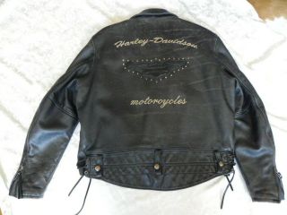 Harley Davidson An American Legend Motor Cycles Leather Jacket Xl