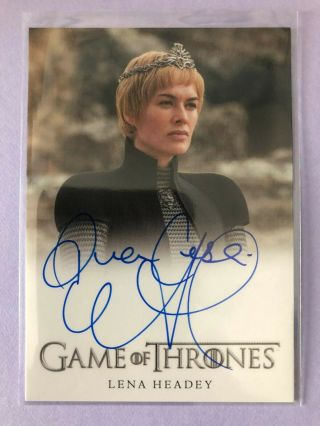 2019 Game Of Thrones Inflexions Lena Headey As Cersei Lannister Autograph Auto