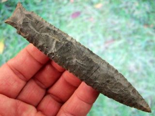 Fine 4 7/8 inch G10,  Tennessee Harpeth River Point with Arrowheads Artifacts 5