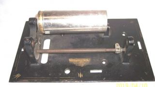 Columbia Phonograph Top Section With Parts For The 2/4 Minute Gearing