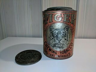 Vintage Tiger Chewing Tobacco Tin
