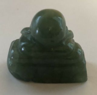 Small Miniature Green Apple Jade Chinese Buddha Budda Figurine 3