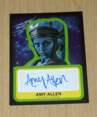 2015 Topps Star Wars Journey To The Force Autograph Amy Allen As Aayla Secura