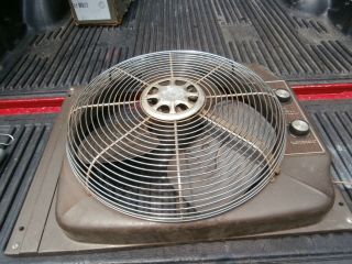 Vintage Sears Kenmore 20 " Electric Window Fan 3 Speed Reversible W,  Thermostat