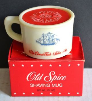 Vintage Old Spice Shaving Mug Shulton Ship Recovery | Grand Turk W/soap