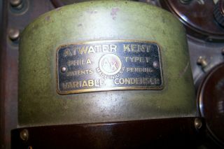1923 Atwater Kent Breadboard 4340 RADIODYNE.  All 7