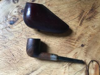 Bbb Silver Mounted Smoking Pipe In Fitted Case