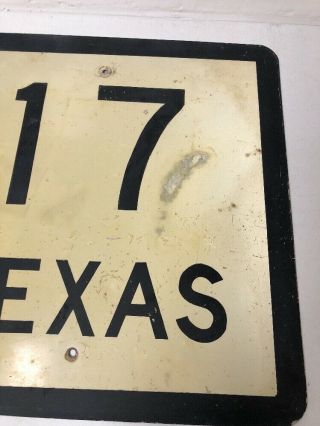 Old Authentic Retired Texas 17 Highway Sign Marfa Pecos In West Texas 24 X 24” 4