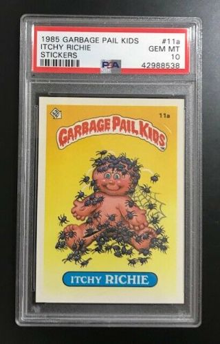 1985 1st Series Garbage Pail Kids Itchy Richie 11a Psa 10 Gem