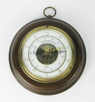 Vintage German Barigo Regen Veranderlich Schon Barometer