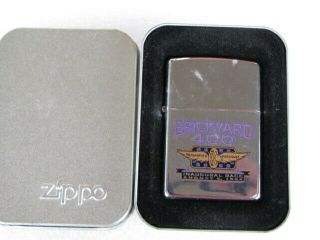 Zippo Lighter Brickyard 400 Inaugural Race August 6,  1994 - Chrome Collector Tin
