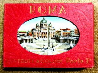 Two (2) Vintage 1960 ' s Photo Color Views of Rome Parts I & II (Vedute a Colori) 2