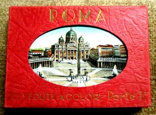 Two (2) Vintage 1960 ' s Photo Color Views of Rome Parts I & II (Vedute a Colori) 6