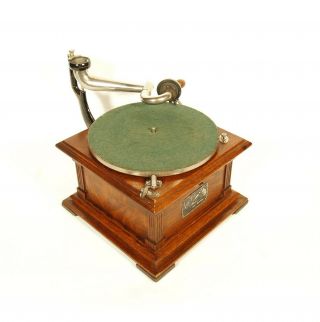 Near 1907 Victor II Phonograph w/Spear Tip Wood Horn Gorgeous 7