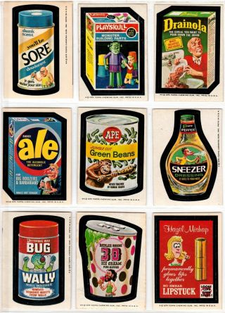 1975 Wacky Packages Series 13 With Puzzle Set
