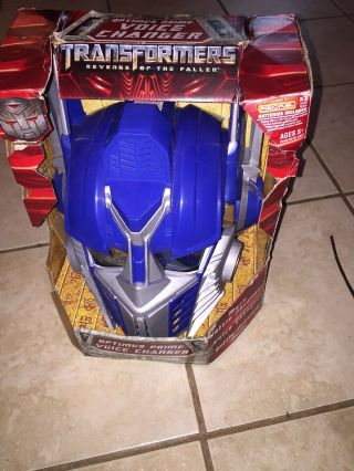 2006 Hasbro Transformers Optimus Prime Talking Helmet Mask With Voice Changer