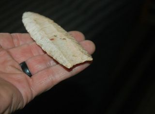 Clovis Knife - Authentic As Found: 5 - 3/16” Payson Chert,  Pike Co,  IL. 6