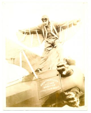 Usa 1935 Aviation (intern.  News Photo) Chutist George De Grange - Fine