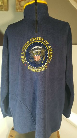 The United States Of America,  Washington D.  C.  Fleece Pullover Unixex Size Xl
