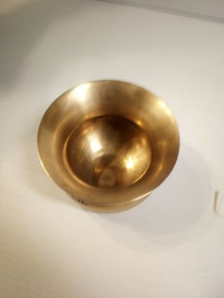 Vintage US Tobacco Co Spittoon Brass Table Top 2