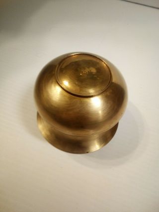 Vintage US Tobacco Co Spittoon Brass Table Top 4