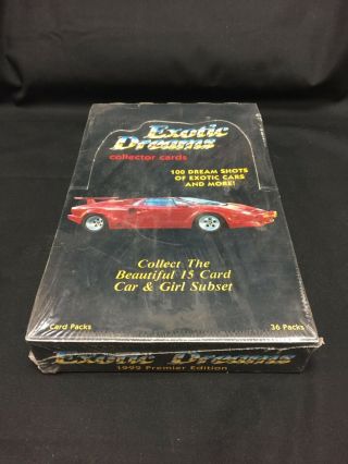 1992 Exotic Dreams Classic Car Trading Box 9 Cards Per Pack - 36 Packs (0319)
