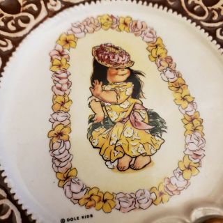 Dole Fruit USA Hawaii Dole Kids Pineapple Wall Plates Treasure Craft Pottery 4