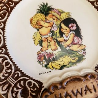 Dole Fruit USA Hawaii Dole Kids Pineapple Wall Plates Treasure Craft Pottery 5