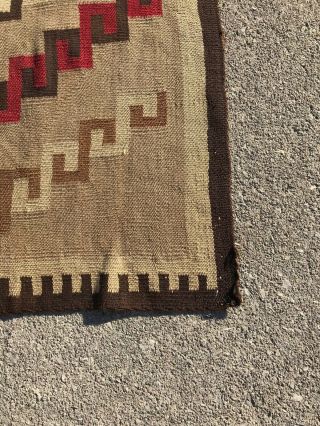 Early Tranitional Navajo Rug - Probably From The Granado Region 10