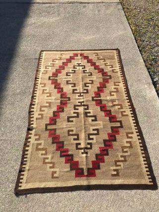 Early Tranitional Navajo Rug - Probably From The Granado Region