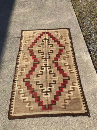Early Tranitional Navajo Rug - Probably From The Granado Region 4