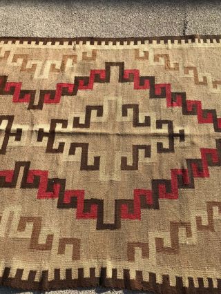 Early Tranitional Navajo Rug - Probably From The Granado Region 6