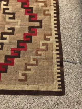Early Tranitional Navajo Rug - Probably From The Granado Region 8