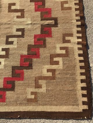Early Tranitional Navajo Rug - Probably From The Granado Region 9