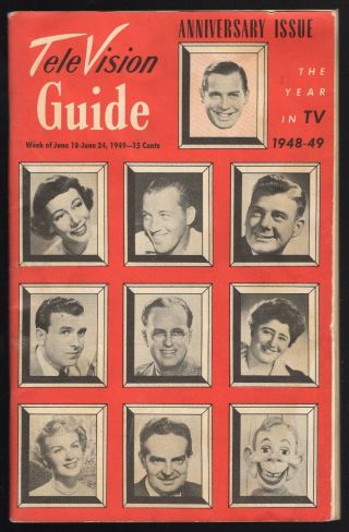 1949 York Tv Guide Howdy Doody Pixie Playhouse Kid 