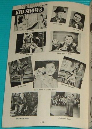 1949 YORK TV GUIDE HOWDY DOODY PIXIE PLAYHOUSE KID ' S SHOW SHERIFF BOB DIXON 2