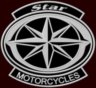 Xl Yamaha Star Motorcycles Embroidered Back Patch 10 - 1/2 " X 9 - 5/8 " Xvs Drag Star