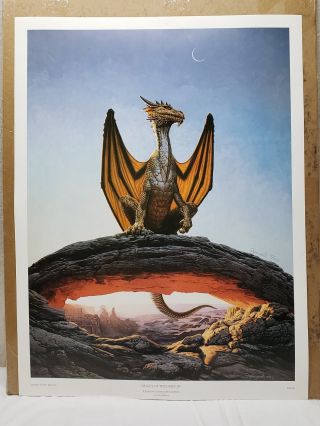 Keith Parkinson Valley Of The Dragon Limited Signed Print 137/1000 Fantasy Art