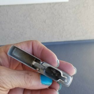 Vintage Sterling Silver Zippo Lighter Rare Full Size 60.  7 Grams 3
