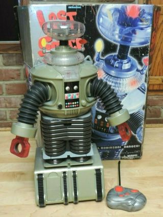 Rare Lost In Space 24 " B9 Robot Gold Tint & Box Trendmasters Cool
